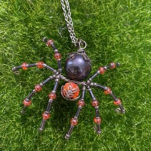 Handmade Spider Necklace